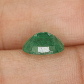 Smeraldo naturale verde da 1,61 ct, taglio ovale, SI-I1