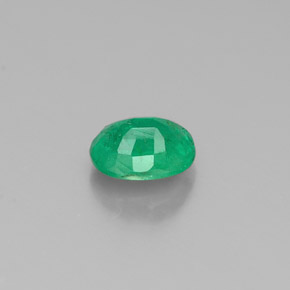 Smeraldo naturale verde da 0,38 ct, taglio ovale, SI