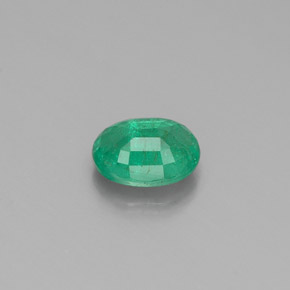 Smeraldo naturale verde da 0,36 ct, taglio ovale, SI