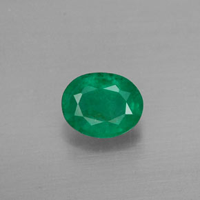 Smeraldo naturale verde da 0,36 ct, taglio ovale, SI