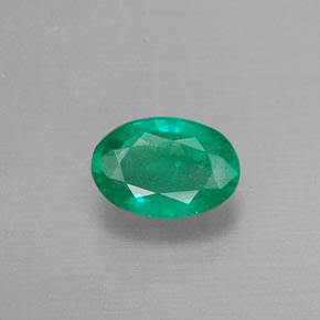 Smeraldo naturale verde da 0,46 ct, taglio ovale, SI