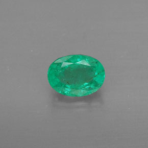 Smeraldo naturale verde da 0,37 ct, taglio ovale, SI