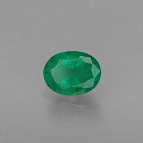 Smeraldo naturale verde da 0,37 ct, taglio ovale, SI
