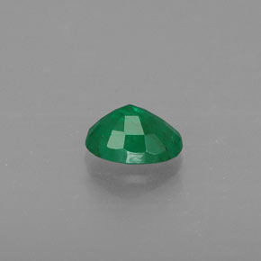 Smeraldo naturale verde da 0,37 ct, taglio ovale, SI