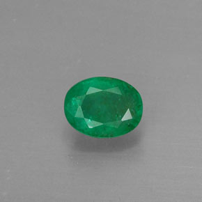 Smeraldo naturale verde da 0,33 ct, taglio ovale, SI