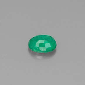 Smeraldo naturale verde da 0,33 ct, taglio ovale, SI
