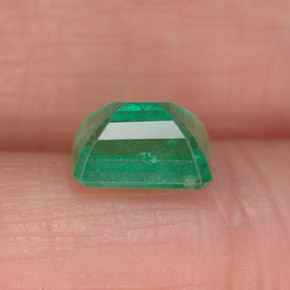 Smeraldo naturale verde da 1,18 ct, taglio smeraldo, SI-I1