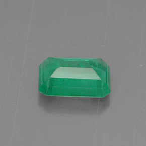 Smeraldo naturale verde da 0,75 ct, taglio smeraldo, SI-I1