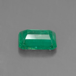 Smeraldo naturale verde da 0,79 ct, taglio smeraldo, SI-I1
