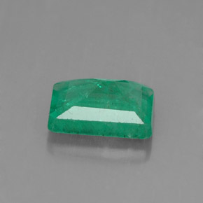 Smeraldo naturale verde da 0,97 ct, taglio smeraldo, SI-I1