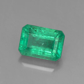 Smeraldo naturale verde da 1,04 ct, taglio smeraldo, SI-I1