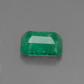 Smeraldo naturale verde da 0,87 ct, taglio smeraldo, SI-I1