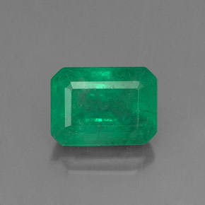 Smeraldo naturale verde da 1,15 ct, taglio smeraldo, SI-I1