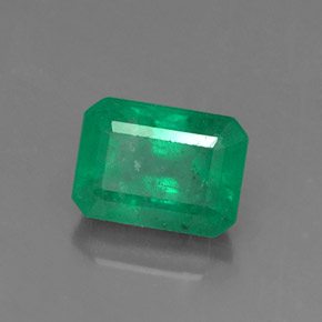 Smeraldo naturale verde da 1,15 ct, taglio smeraldo, SI-I1