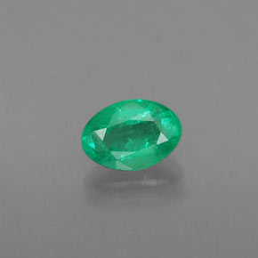 Smeraldo naturale verde da 0,41 ct, taglio ovale, SI
