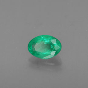 Smeraldo naturale verde da 0,41 ct, taglio ovale, SI