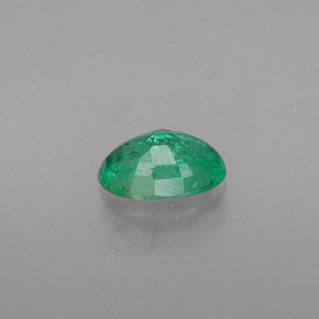 Smeraldo naturale verde da 0,42 ct, taglio ovale, SI-I1