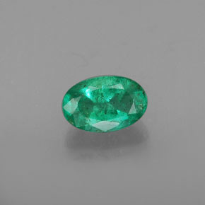 Smeraldo naturale verde da 0,49 ct, taglio ovale, SI