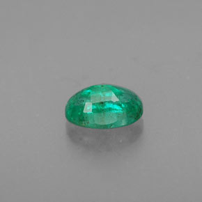 Smeraldo naturale verde da 0,49 ct, taglio ovale, SI