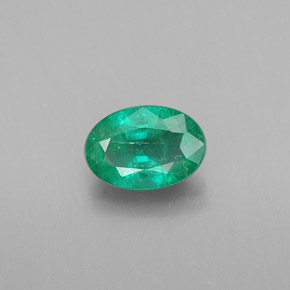 Smeraldo naturale verde da 0,35 ct, taglio ovale, SI