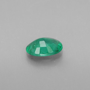 Smeraldo naturale verde da 0,35 ct, taglio ovale, SI