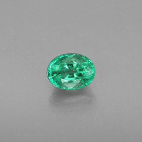 Smeraldo naturale verde da 0,48 ct, taglio ovale, SI