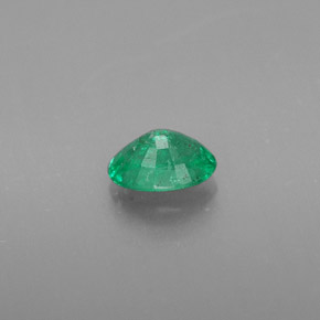 Smeraldo naturale verde da 0,39 ct, taglio ovale, SI-I1