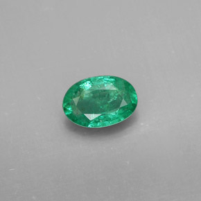 Smeraldo naturale verde da 0,34 ct, taglio ovale, SI