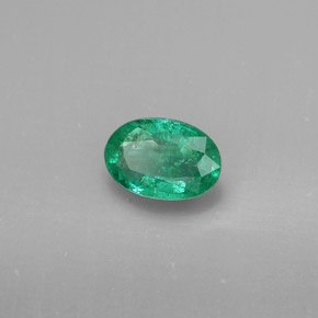 Smeraldo naturale verde da 0,34 ct, taglio ovale, SI