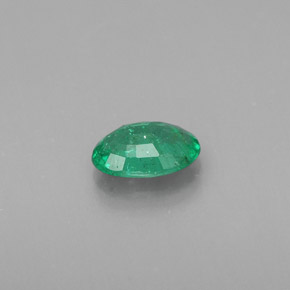 Smeraldo naturale verde da 0,34 ct, taglio ovale, SI