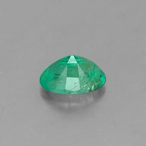 Smeraldo naturale verde da 0,41 ct, taglio ovale, SI-I1