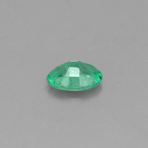 Smeraldo naturale verde da 0,32 ct, taglio ovale, SI-I1