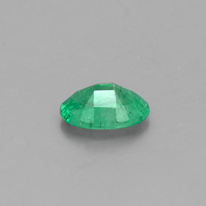 Smeraldo naturale verde da 0,38 ct, taglio ovale, SI-I1