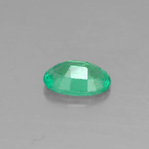 Smeraldo naturale verde da 0,33 ct, taglio ovale, SI