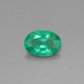 Smeraldo naturale verde da 0,31 ct, taglio ovale, SI