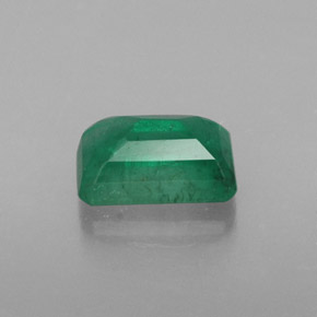 Smeraldo naturale verde da 0,61 ct, taglio smeraldo, SI-I1