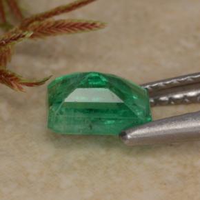 Smeraldo naturale verde da 0,70 ct, taglio smeraldo, SI-I1