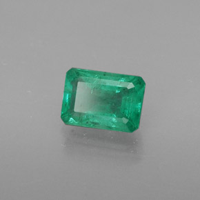 Smeraldo naturale verde da 0,56 ct, taglio smeraldo, SI-I1