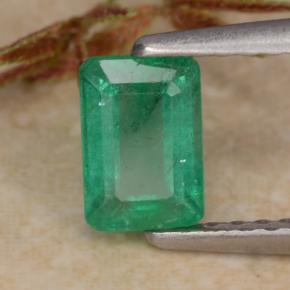 Smeraldo naturale verde da 0,69 ct, taglio smeraldo, SI-I1