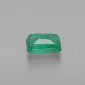 Smeraldo naturale verde da 0,55 ct, taglio smeraldo, SI-I1