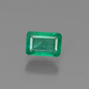 Smeraldo naturale verde da 0,57 ct, taglio smeraldo, SI-I1