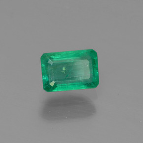 Smeraldo naturale verde da 0,57 ct, taglio smeraldo, SI-I1