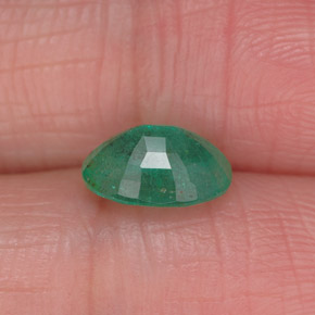 Smeraldo naturale verde da 1,13 ct, taglio ovale, SI-I1