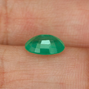 Smeraldo naturale verde da 1,07 ct, taglio ovale, SI-I1