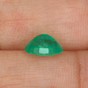 Smeraldo naturale verde da 1,11 ct, taglio ovale, SI-I1