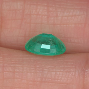 Smeraldo naturale verde da 1,13 ct, taglio ovale, SI-I1