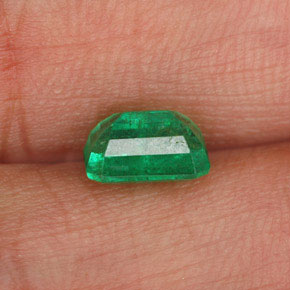 Smeraldo naturale verde da 1,15 ct, taglio smeraldo, I1