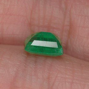 Smeraldo naturale verde da 0,94 ct, taglio smeraldo, SI-I1