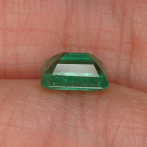 Smeraldo naturale verde da 0,96 ct, taglio smeraldo, SI-I1