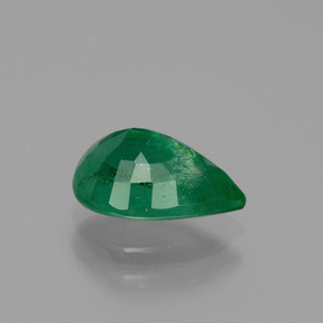 Smeraldo naturale verde da 1,19 ct, taglio a pera, VS-SI